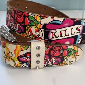 Ed Hardy True Love Kills Slowly Belt